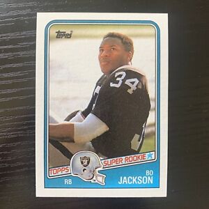 1988 Topps Bo Jackson Rookie Card RC #327 Super Rookie Los Angeles Raiders