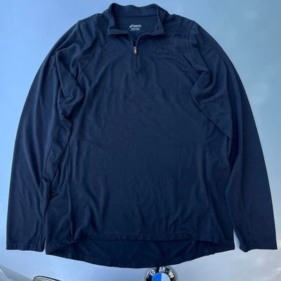 Jersey negro ASICS 1/4 cremallera Foto 1 de 4