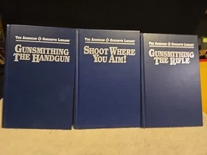AMERICAN GUNSMITH LIBRARY (3) Books GUNSMITHING RIFLE, HANDGUN - Foto 1 di 6