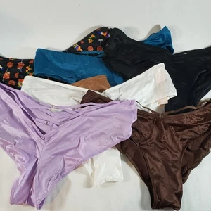 Victoria's Secret Cheeky-Höschen mit hohem Beinausschnitt und Riemchen glatter Satin - Bild 1 von 79