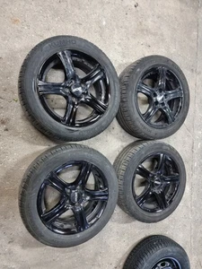 Alufelgen Oxxo Sommerreifen Skoda Fabia VW Polo Fox 195/50R15 6Jx15 ET38 LK5x100 - Bild 1 von 24