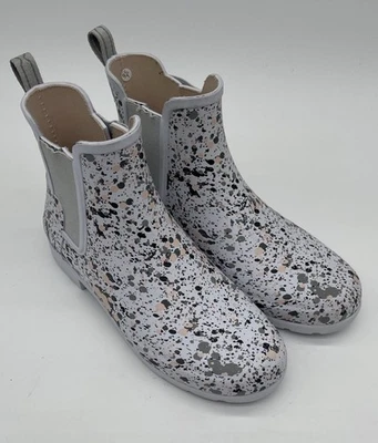 Botas Chelsea femininas Hunter originais refinadas estampa de partículas impermeáveis tamanho 8 - Imagem 1 de 4
