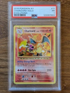 2016 Pokemon XY Evolutions PSA 1 Charizard Holo #11 FRESH GRADE CASE - Picture 1 of 2