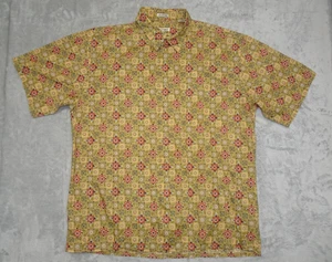 Camisa Birmania Bibas Abotonada 60 Individuales Algodón Césped De Colección Hong Kong XL Geo Checks - Imagen 1 de 12