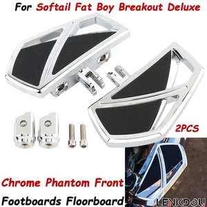 2PCS Foot Peg Phantom Footrest Pedal For Harley Softail Fat Boy Breakout Deluxe - Picture 1 of 9