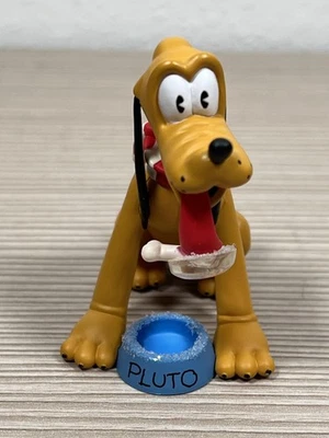 Enfeite de Natal vintage 2000 Hallmark lembrança Disney Pluto prato de cachorro dilema - Imagem 1 de 4