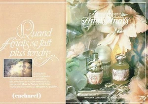 PUBLICITE ADVERTISING 027 1982 eau de parfum Anais Anais de Cacharel (2p) - Picture 1 of 1