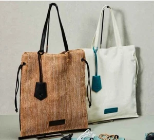 Limited Starbucks Coffee Japan x Converse Tokyo Gather Tote Bag Beige White Pre - Picture 1 of 11