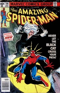 Amazing Spider-Man #194 (vol 1), julio de 1979 - en muy buen estado/en buen estado - primer gato negro - Marvel - Imagen 1 de 3