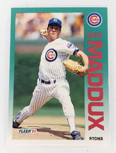 1992 Fleer Baseball Greg Maddux #386 Chicago Cubs MLB HOF Braves - Picture 1 of 2