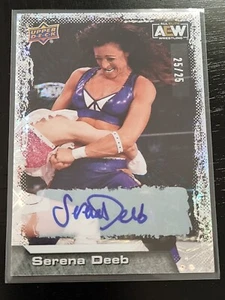 2022 AEW Serena Deeb PYRO AUTO 25/25 Trading Card Upper Deck #89833 - Picture 1 of 2