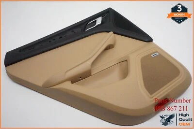 PORSCHE MACAN 2015-2022 PUERTA TRASERA IZQUIERDA PANEL EMBELLECEDOR DE TARJETAS OEM Foto 1 de 4