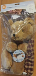 Körnerkissen XL - Teddybär ca. 45 cm - neu - mit Klettverschluss - Wärmekissen - Bild 1 von 5