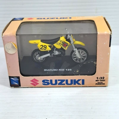 Newray Lil X'treme Suzuki RM 125 1/32 Scale Motorcycle-NEW OLD STOCK-READ INFO - Image 1 of 4