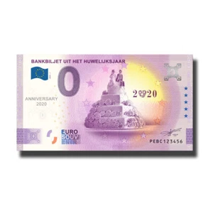 Billete de euro recuerdo 2020-1 PAÍSES BAJOS PEBC ANNIV.HUWELIIJKSARR BILLETE DE EURO BILLETE - Imagen 1 de 1