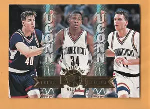 Ray Allen Travis Knight Doron Sheffer Connecticut Huskies 1996 Press Pass #39 - Picture 1 of 2