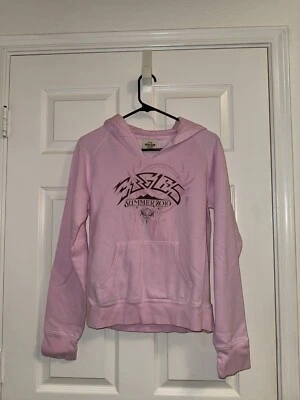 Винтажная толстовка с капюшоном Eagles Summer 2010 — розовый комфортный пуловер — размер M  - Изображение 1 из 4