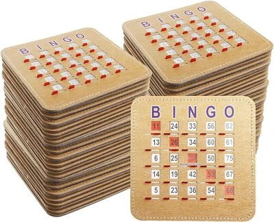 200-Pack Stitched Reusable Shutter Slide Bingo Cards with Shutter Clear Slider - Image 1 of 4