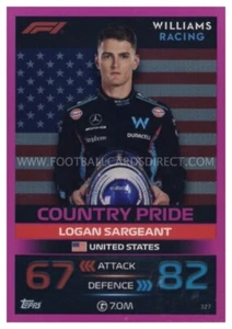 #327 LOGAN SARGEANT (COUNTRY ORGULLOS) TURBO PARALELO ATTAX 2023 - Imagen 1 de 1