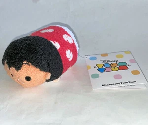 LILO & STITCH Girl Tsum Tsum Mini Plush 3.5" Disney Store Red White Leaf NEW - Picture 1 of 4