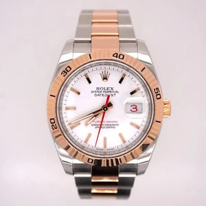 Rolex Men Datejust 36mm Turn-O-Graph 18K Rose Gold/Steel Watch Oyster 116261 - Picture 1 of 9
