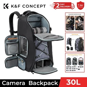K&F Concept 30L Large Capacity Camera Backpack,Photographers Bags with Raincover - Picture 1 of 8