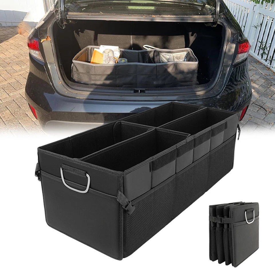 Bolsa de almacenamiento plegable de cuero organizadora de maletero de coche para Honda Civic Accord Foto 1 de 4