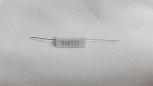 Pack of 5 - Ceramic Resistor 0.33 Ohms 5W 0.33R Ohms 5 watts 5 W USA FREE SHIP - Picture 1 of 1