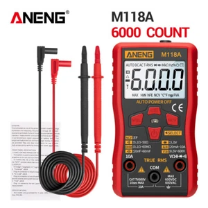 ANENG Auto Range Digital Multimeter AC Voltage Current Ohmmeter 6000 Counts D6D7 - Picture 1 of 11