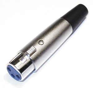 CONECTOR DE MICRÓFONO HEMBRA 1 PIEZA - CANON XLR ESTILO 3 PINES TIPO SOLDADURA #12-1033 - Imagen 1 de 2