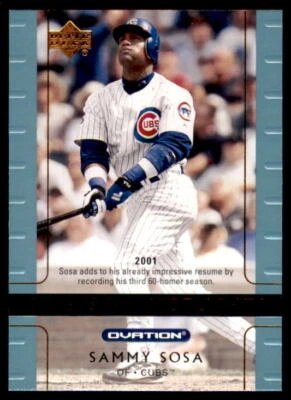 2002 Upper Deck Ovation Baseball Card #108 Sammy Sosa CHICAGO CUBS  - Image 1 of 2