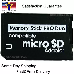 Adapter for Micro SD SDHC TF Card to Memory Stick MS Pro Duo PSP Support 64GB - Picture 1 of 5