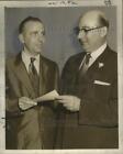 1955 Press Photo H Grode Wins 75 From Graffs In New Orleans In Football Game