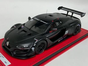 1/18 Norev Renault Sport R.S.0.  Matte Black customized red leather base AB028 - Picture 1 of 8