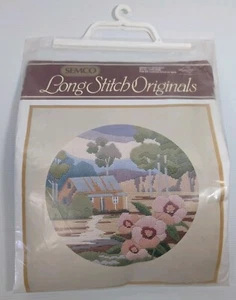 Semco Long Stitch Kit No. 3301 0006 Hibiscus Hideaway Opened Ready To Make 29cm - Picture 1 of 5