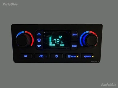 03 04 Trailblazer Envoy AC Heat Auto Climatizador Control LED Azul Foto 1 de 4