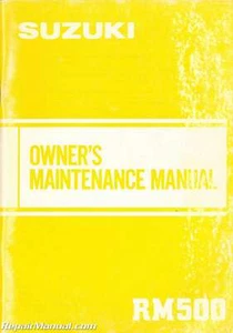 1983-1984 Suzuki RM500 Motorcycle Owners Manual - Picture 1 of 1