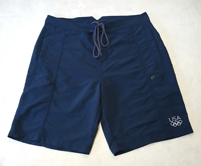 Pantalones Cortos De Colección Adidas Juegos Olímpicos XL 2004 Pierna Ancha Bordados Y2K Deletrear EE. UU. Foto 1 de 4