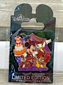 Disney HONG KING DISNEYLAND HKDL - MINNIE DAISY CHIP N DALE Halloween LE 500 PIN - Imagen 1 de 2