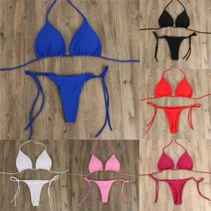 Brand New Swimming Bikini Set Swimsuit Bandage Style Brazilian Swimwear - Picture 1 of 19