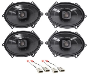 Polk 5x7" Front+Rear Factory Speaker Replacement Kit For 1997-1998 Ford F-150 - Picture 1 of 10
