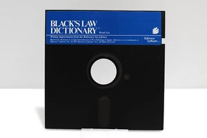 Black's Law Dictionary Word List - 5 1/4" Floppy Disk, 1987 - Picture 1 of 5