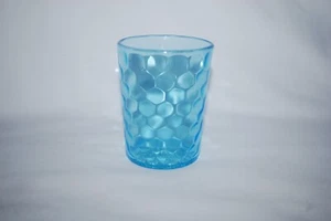 SCHÖNER VIKTORIANISCHER DOYLE 300 EAPG BLAU SECHSECK GÄNSEBLÜMCHEN & KNOPF BECHER 1880er - Bild 1 von 4