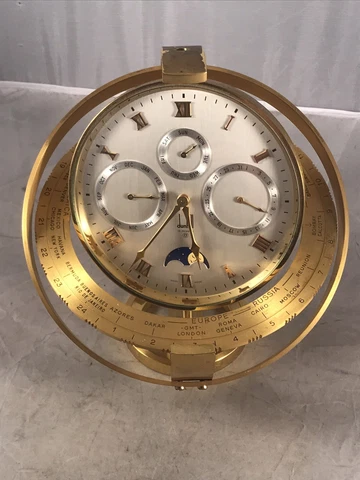 VINTAGE DUNHILL GYROSCOPE PRESENTATION CLOCK CHRONOGRAPH SWISS MADE Cover