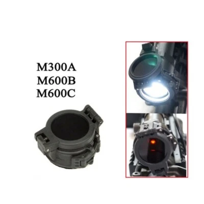 Tactical 25.5mm Infrared IR Filter Flashlight Cover for M300/M600 Scout Light - Image 1 of 4