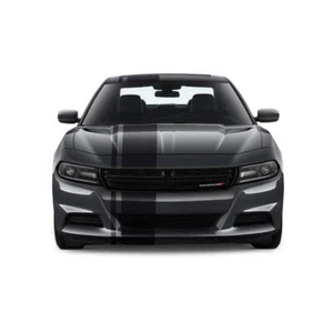 Dual Racing Stripes [3x] 1" , 2", 12" x 68" Self Healing Vinyl Fits All Vehicles - Picture 1 of 16