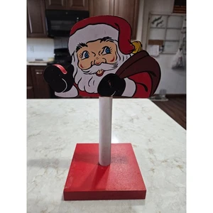Santa Toilet Paper Holder 10" Tall Holiday Decor Decoration  - Picture 1 of 6