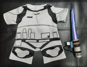 Build A Bear Star Wars Storm Trooper Lightsaber suit outfit - Picture 1 of 5