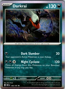 Darkrai 136/197 SV03: Obsidian Flames Rare - NM - Picture 1 of 2