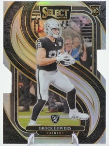 2024 Panini Select - Premier Level Brock Bowers #118 Silver Prizm Die-Cut (RC) - Picture 1 of 2
